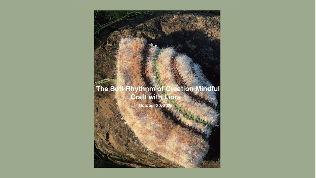 Soft yarn texture detail, handmade wellbeing, ADHD craft focus